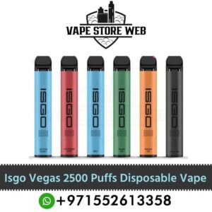 Isgo Vegas 2500 Puffs 20Mg Disposable Vape in Dubai