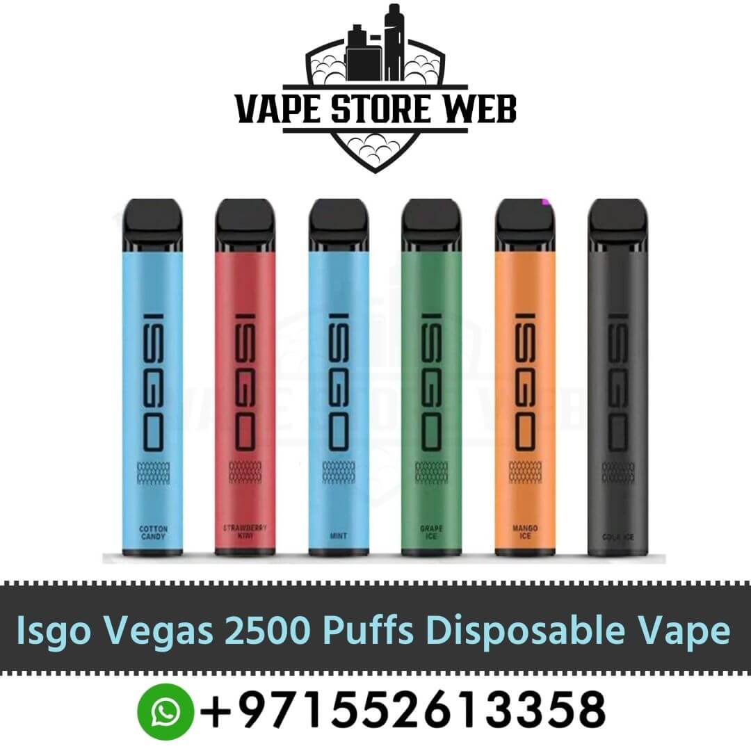 Isgo Vegas 2500 Puffs 20Mg Disposable Vape in Dubai