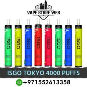Isgo Tokyo 4000 Puffs 20Mg Disposable Vape In UAE