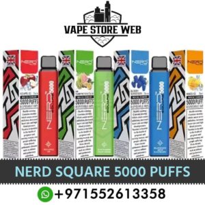 Nerd Square 5000 Puffs 20Mg Disposable Vape In Dubai