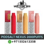 Podsalt Nexus 2000 Puffs 20Mg Disposable Vape In UAE