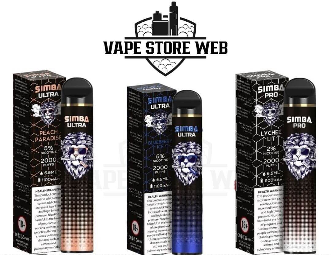 Simba Pro 2000 Puffs (20Mg & 50Mg) Disposable Vape In UAE