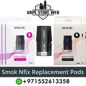 Smok Nfix Pods Refillable Empty Pod Cartridge MTL & Mesh Coils (3 PCS) in Dubai