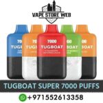 Tugboat Super 7000 Puffs 50Mg Disposable Vape In UAE