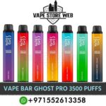 VAPE BAR Ghost Pro 3500 Puffs 20Mg Disposable Vape in Dubai