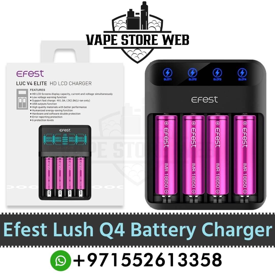 EFEST Lush Q4 Vape Battery Charger in Dubai