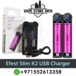 EFEST Slim K2 USB Battery Charger in Dubai