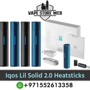 Iqos Lil Solid 2.0 E Cigarettes Heatsticks Black Blue in UAE