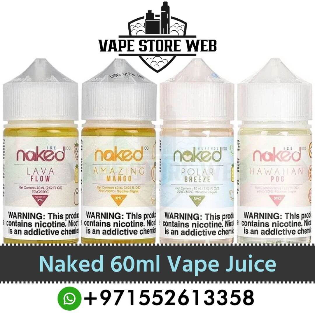 NAKED Vape Juice 60ml 3mg E-Liquid in Dubai