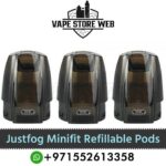 JUSTFOG Minifit Refillable Pods (3 Pack) in Dubai
