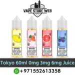 TOKYO 60ml E Liquid (0mg, 3mg & 6mg) E Juice Nic Salt in Dubai