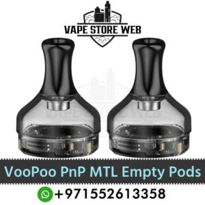 VooPoo PnP MTL Pods 2ml Empty Refillable Replacement Pod Cartridge (2Pieces)in Dubai, UAE