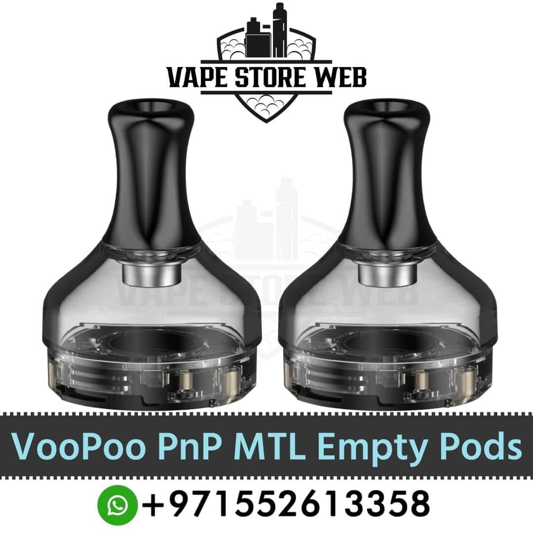 VooPoo PnP MTL Pods 2ml Empty Refillable Replacement Pod Cartridge (2Pieces)in Dubai, UAE
