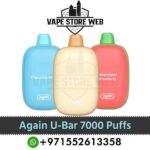 AGAIN U-Bar 7000 Puffs 30mg Disposable Vape In Dubai