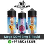 MEGA 120ml 3mg E-liquid in Dubai