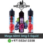 MEGA 60ml 3mg E-liquid in Dubai