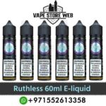 RUTHLESS 60ml (0mg, 3mg & 6mg) E-liquid in Dubai