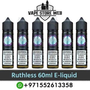 RUTHLESS 60ml (0mg, 3mg & 6mg) E-liquid in Dubai