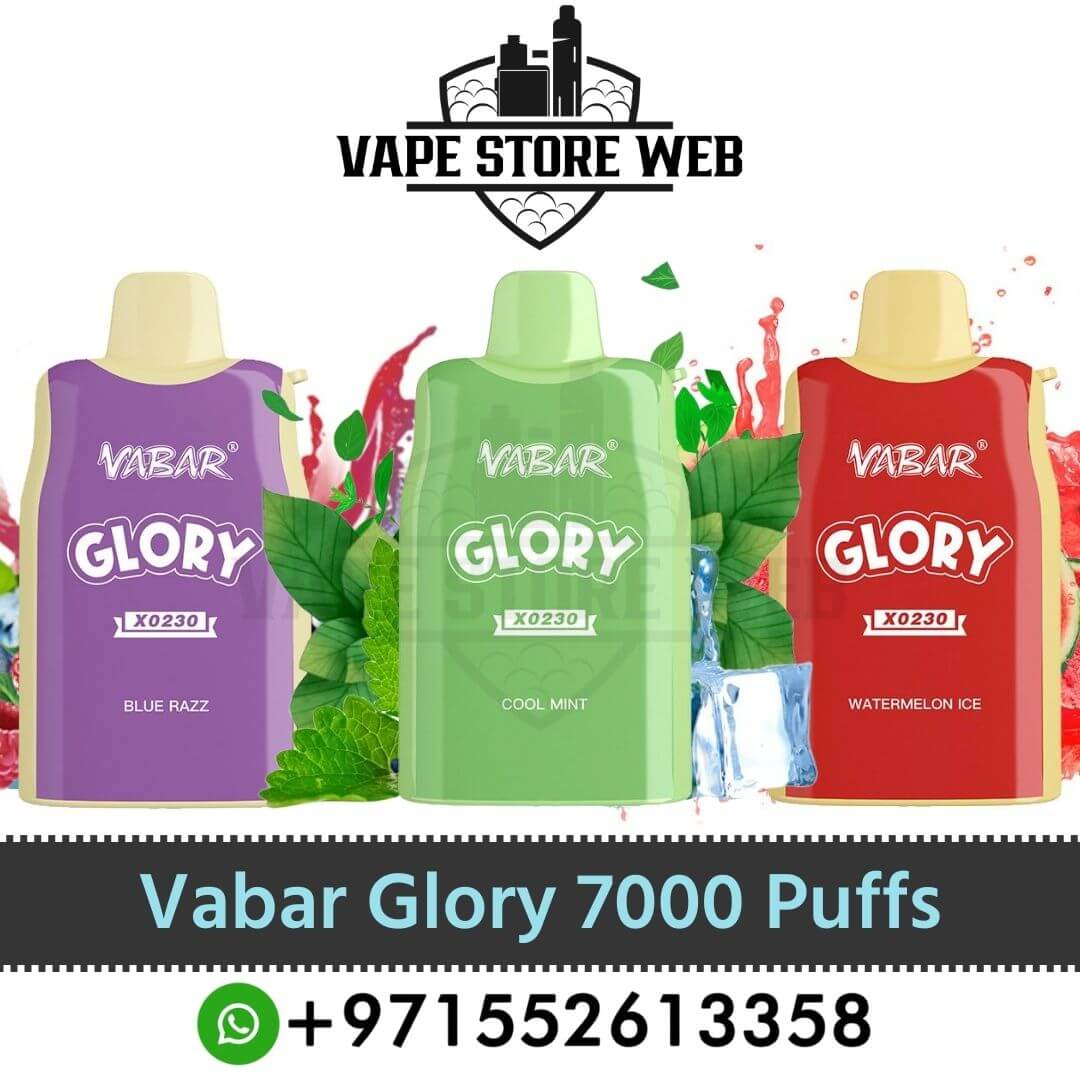 Vabar Glory 7000 Puffs 20mg & 50mg Disposable Vape In Dubai, UAE