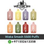 Waka Smash 5500 Puffs 18mg Disposable Vape, UAE