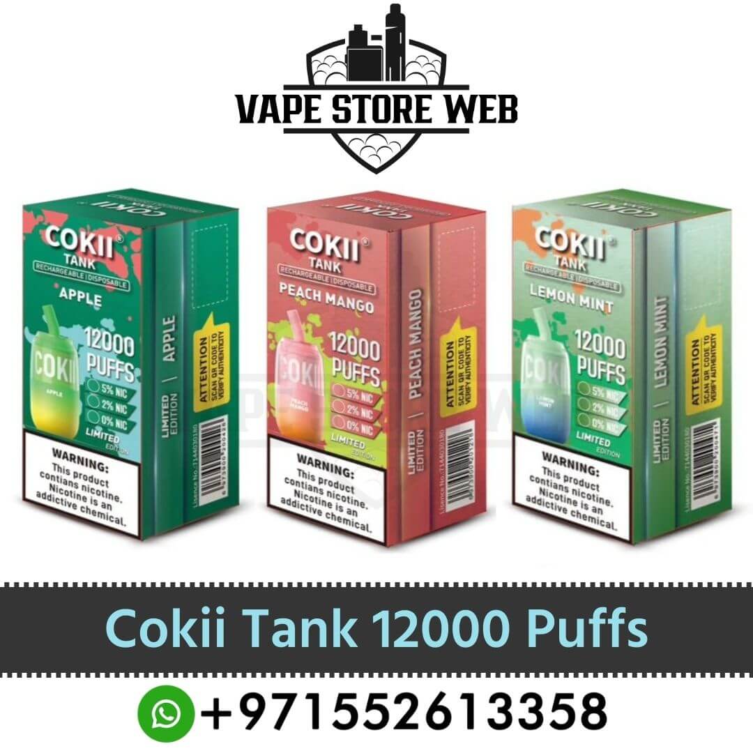 COKII Tank 12000 Puffs (0Mg, 20Mg & 50Mg) Disposable Vape in Dubai