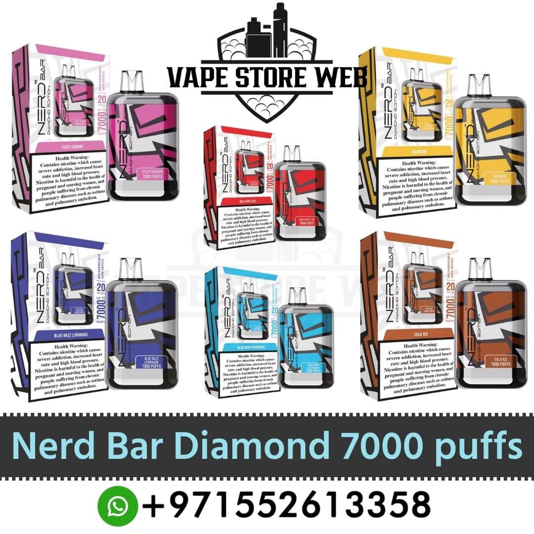 Nerd Bar Diamond 7000 Puffs 20Mg Disposable Vape in Dubai, UAE - Image 16