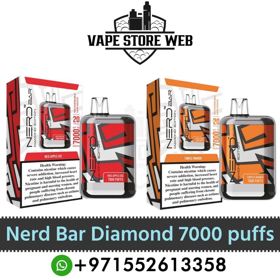 Nerd Bar Diamond 7000 Puffs 20Mg Disposable Vape in Dubai, UAE