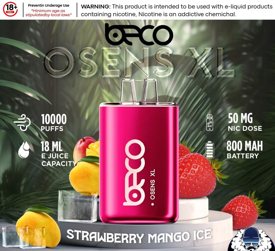 BECO Osens XL 10000 Puffs 50mg Disposable Vape in Dubai - Image 2