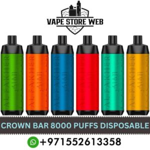 CROWN BAR Al Fakher 8000 Puffs 5mg Disposable Vape in Dubai
