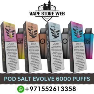 POD SALT EVOLVE 20MG/ML 6000 Puffs Disposable Vape In Dubai