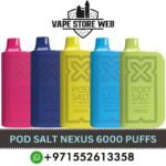 POD SALT Nexus 6000 Puffs 20MG Disposable Vape In Dubai