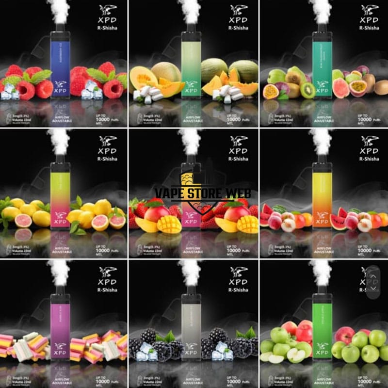 XPD BAR R Shisha 10000 Puffs 3mg Disposable Vape in Dubai
