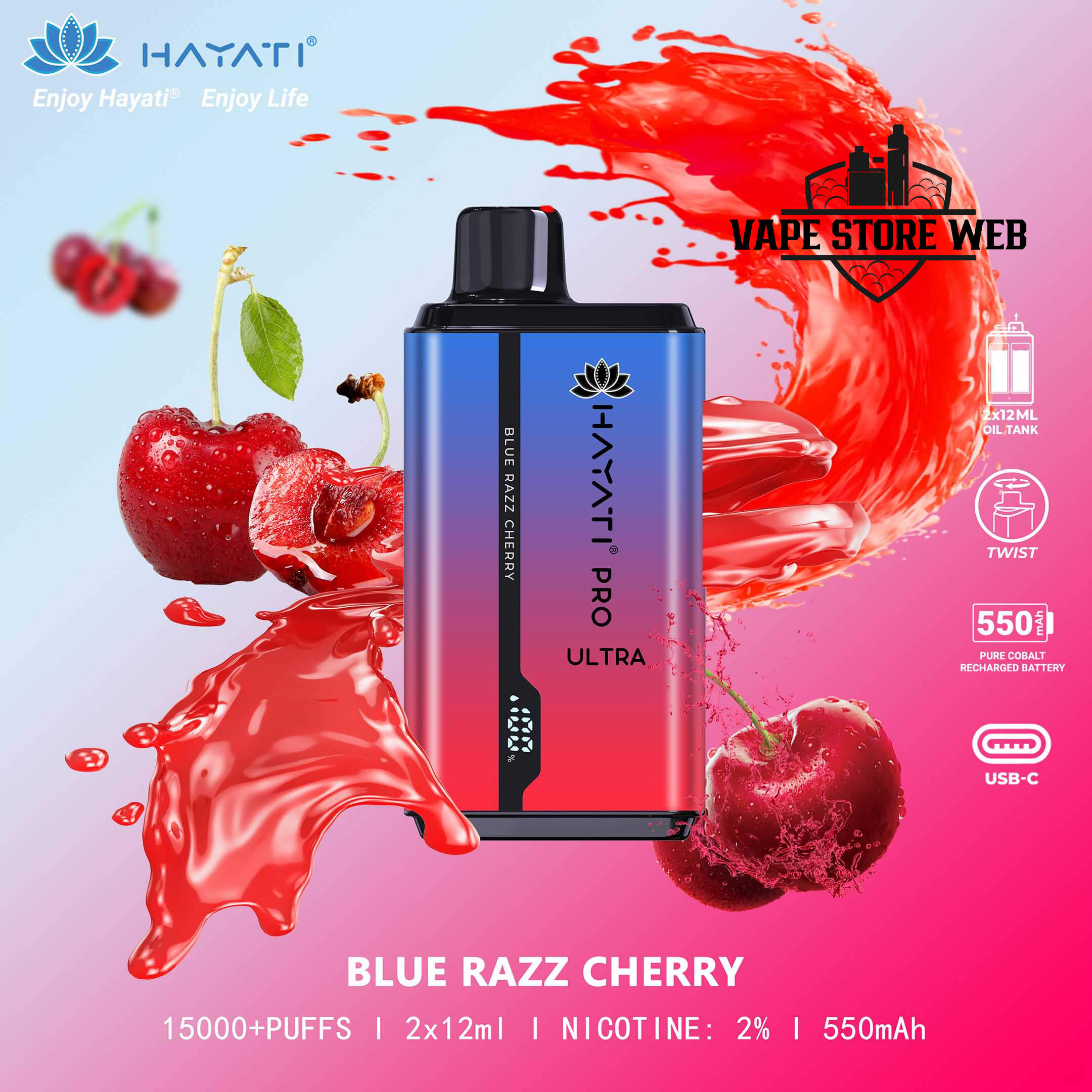 HAYATI Pro Ultra 15000 Puffs 20MG Disposable Vape in Dubai - Image 12