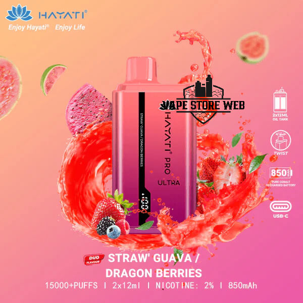 HAYATI Pro Ultra 15000 Puffs 20MG Disposable Vape in Dubai - Image 3