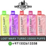 LOST MARY MT15000 Turbo 15000 Puffs 5% (50MG) Disposable Vape in Dubai
