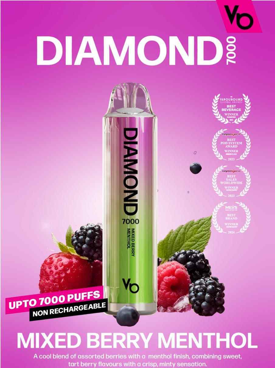 VAPES BARS Diamond 7000 Puffs 20MG Nicotine Disposable Vape in Dubai - Image 4