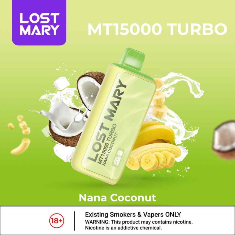 NANA COCONUT LOST MARY MT15000 Turbo 15000 Puffs 5% (50MG) Disposable Vape In Dubai