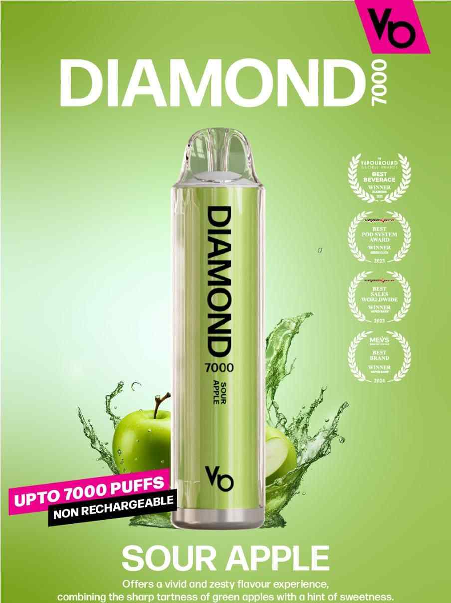 VAPES BARS Diamond 7000 Puffs 20MG Nicotine Disposable Vape in Dubai - Image 3