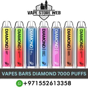 VAPES BARS Diamond 7000 Puffs 20MG Nicotine Disposable Vape in Dubai