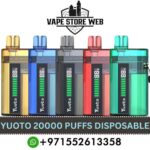 YUOTO 20000 Puffs Oil Core Separation 50MG Disposable Vape in Dubai