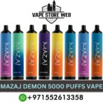 MAZAJ Demon 5000 Puffs 5mg Disposable Vape in Dubai
