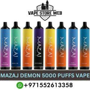 MAZAJ Demon 5000 Puffs 5mg Disposable Vape in Dubai