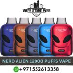 NERD Alien 12000 Puffs 20MG Disposable Vape in Dubai