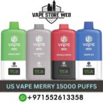 US VAPE MERRY 15000 Puffs 50MG Nicotine Disposable Vape in Dubai, UAE