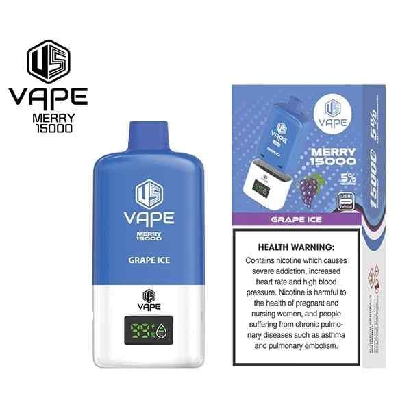 US VAPE MERRY 15000 Puffs 50MG Nicotine Disposable Vape in Dubai, UAE - Image 9
