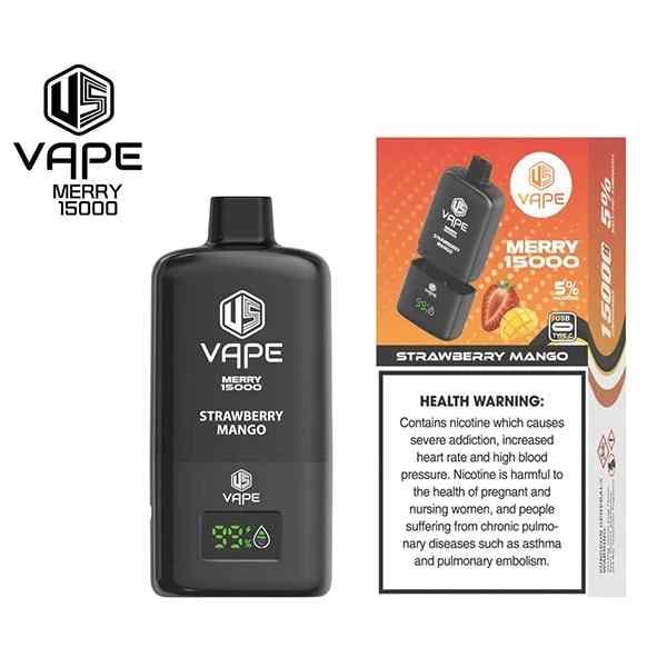 US VAPE MERRY 15000 Puffs 50MG Nicotine Disposable Vape in Dubai, UAE - Image 4