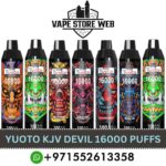 YUOTO KJV Devil 16000 Puffs 50MG Nicotine Disposable Vape in Dubai