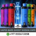 VAPES BARS Ghost Shisha 15000 Puffs 5MG Disposable Vape in Dubai