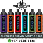 AL FAKHER Crown Bar Pro 8000 Puffs Disposable Vape in Dubai