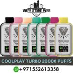 COOLPLAY Turbo 20000 Puffs 20MG Rechargeable Disposable Vape in Dubai